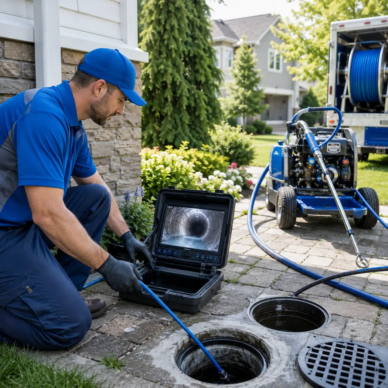 Outdoor drain cleaning professionals serving East Branch, NY
