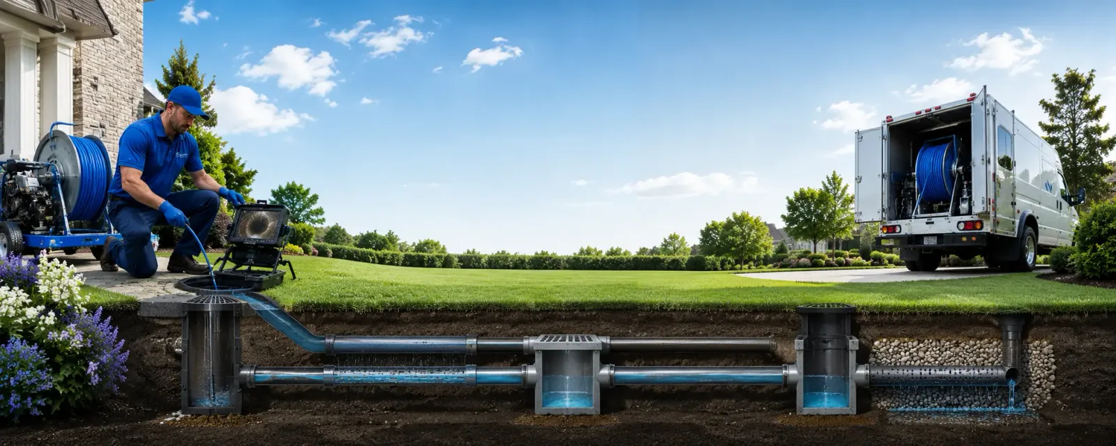 Outdoor drain cleaning information for East Branch, NY